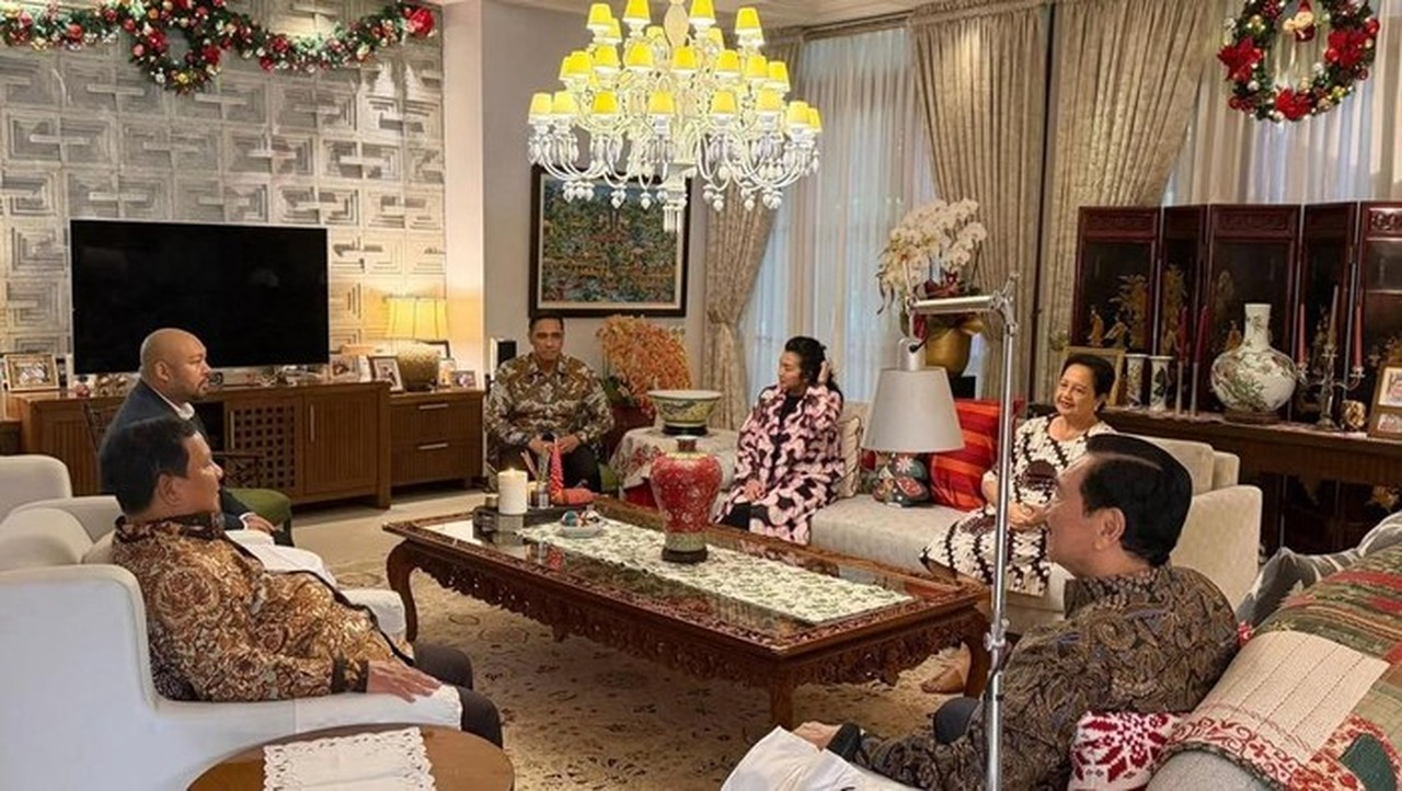 Prabowo dan Didit Sambangi Luhut di Hari Natal, Bahas Persatuan dan Bencana Sumatera