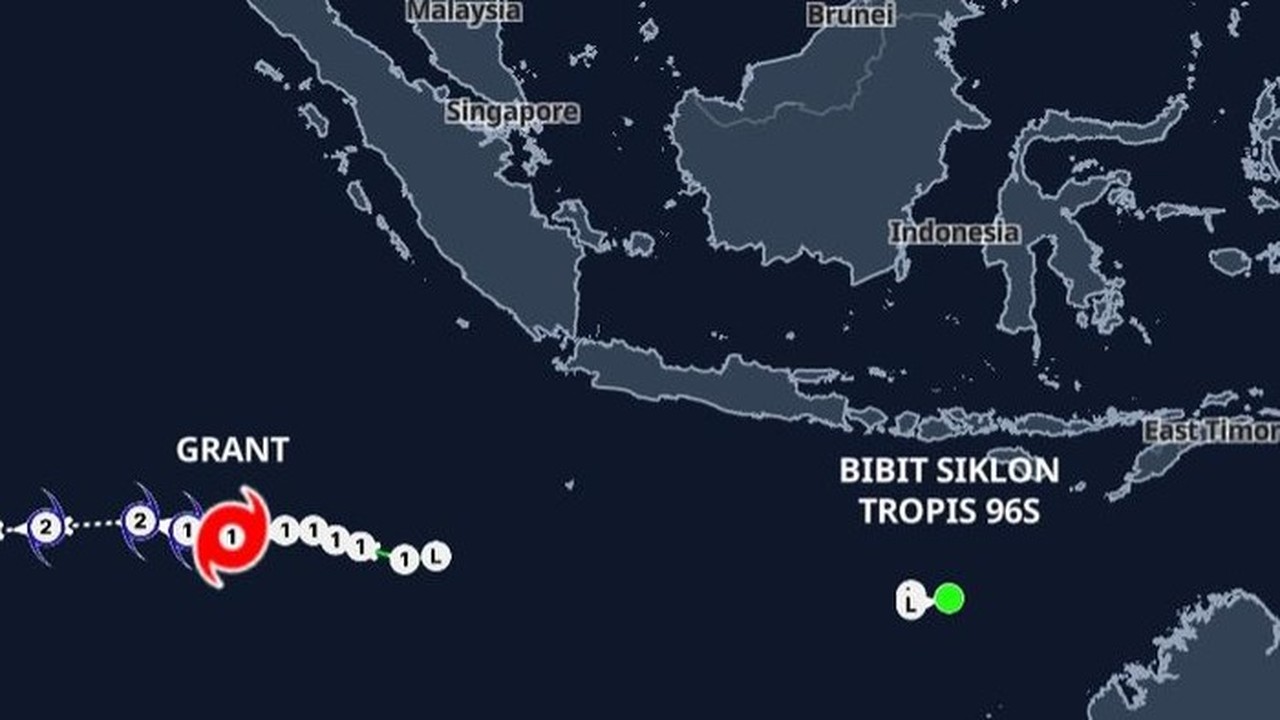 BMKG Deteksi Bibit Siklon Tropis Baru 96S, Waspadai Cuaca Ekstrem di Sejumlah Wilayah BMKG Deteksi Bibit Siklon Tropis Baru 96S, Waspadai Cuaca Ekstrem di Sejumlah Wilayah