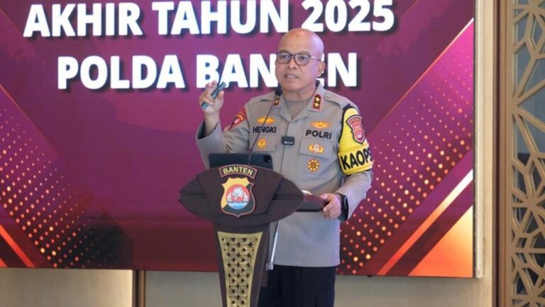 Kapolda Banten: Kejahatan Meresahkan Masyarakat Turun 2 Persen di 2025
