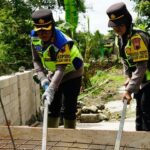 Polda Jateng Bangun Jembatan di Sragen, Akses Warga Dukuh Karangtanjung dan Tileng Kini Lebih Mudah