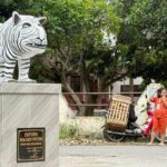 Patung Macan Putih Kediri Viral, Kepala Desa Tegaskan Murni Dana Pribadi Bukan APBDes