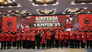 Megawati Pimpin Konferda PDIP Jateng, Dolfie OFP Pimpin Struktur Baru Partai