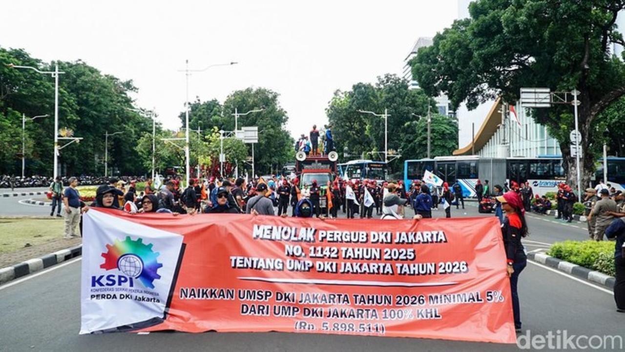 Demo Tolak UMP 2026 di Jakarta Minim Massa, KSPI Ungkap Alasannya Demo Tolak UMP 2026 di Jakarta Minim Massa, KSPI Ungkap Alasannya