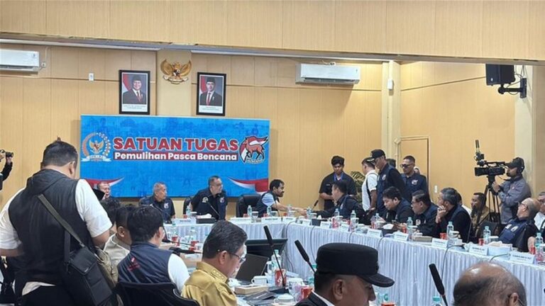 Dasco Pimpin Rakor Penanganan Bencana Aceh Bersama Mualem, Purbaya, dan Tito Karnavian