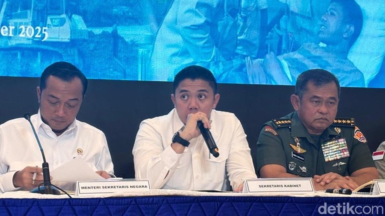 Seskab Teddy Indra Wijaya (firda Cynthia Anggraini/detikcom)