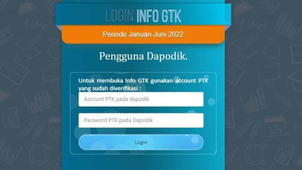 Aplkasi Dapodik Gtk