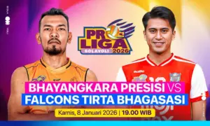 Hasil Proliga Putra 2026: Bhayangkara Berhasil Presisi Tekuk Medan Falcons 3-0