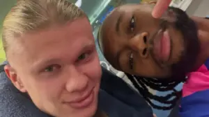 Erling Haaland Lempar Candaan ke Antoine Semenyo Usai Debut Gemilang Bersama Manchester City