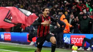 Gol Menit Akhir Amine Adli Antar Bournemouth Menang 3-2 Atas Liverpool di Liga Inggris