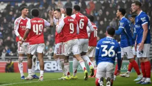 Portsmouth vs Arsenal: Hattrick Martinelli dan Dominasi Bola Mati Loloskan The Gunners