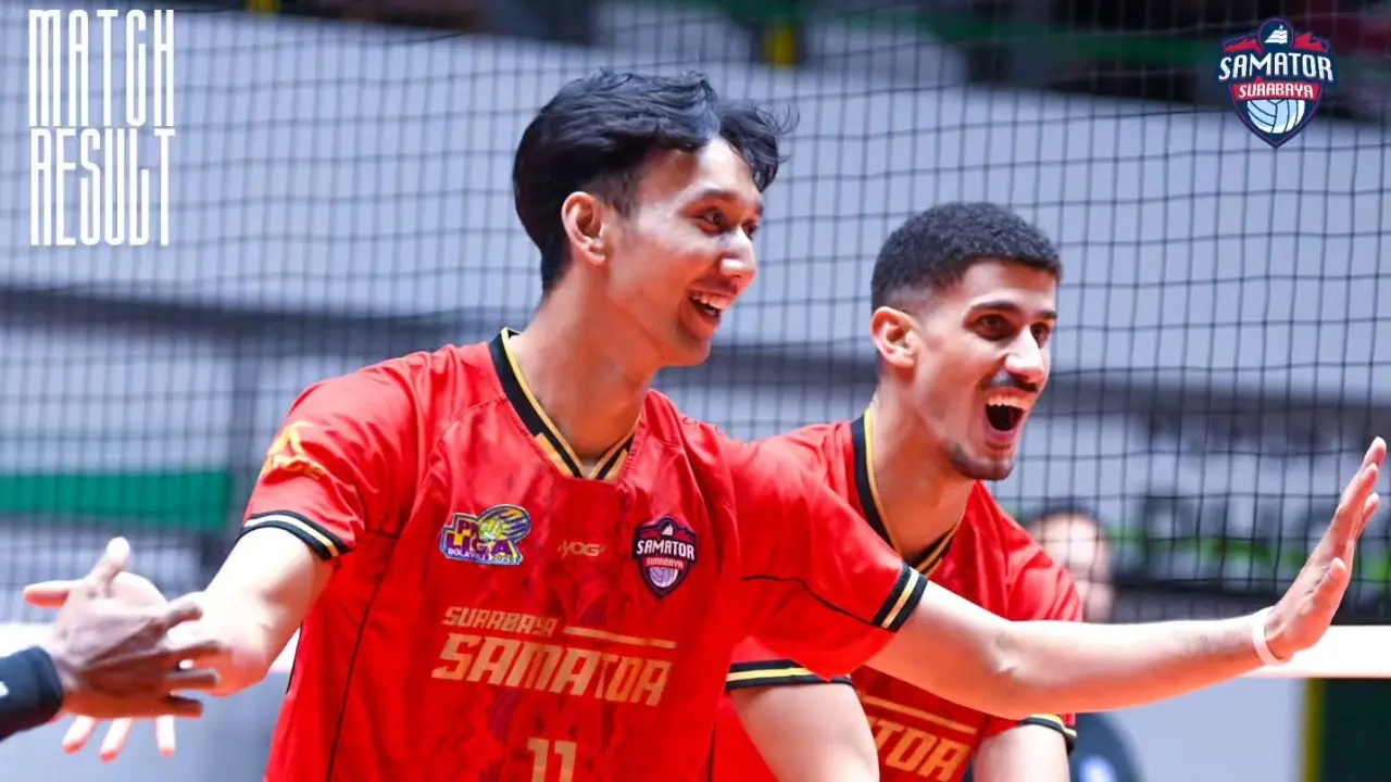 Hasil Proliga 2026 Putra Surabaya Samator Raih Kemenangan Meyakinkan 3 0 Atas Garuda Jaya