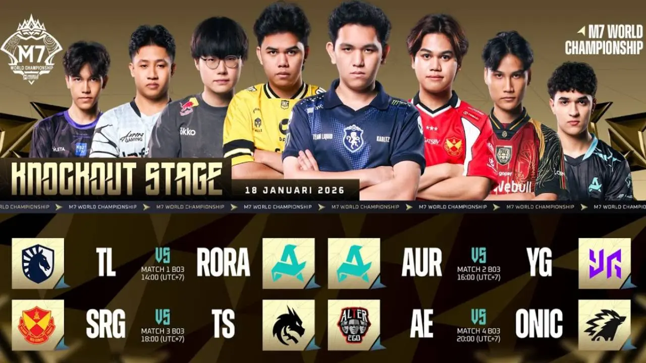 Jadwal Knockout Stage M7 World Championship Hari Ini Delapan Tim Terbaik Berebut Tiket Juara Dunia