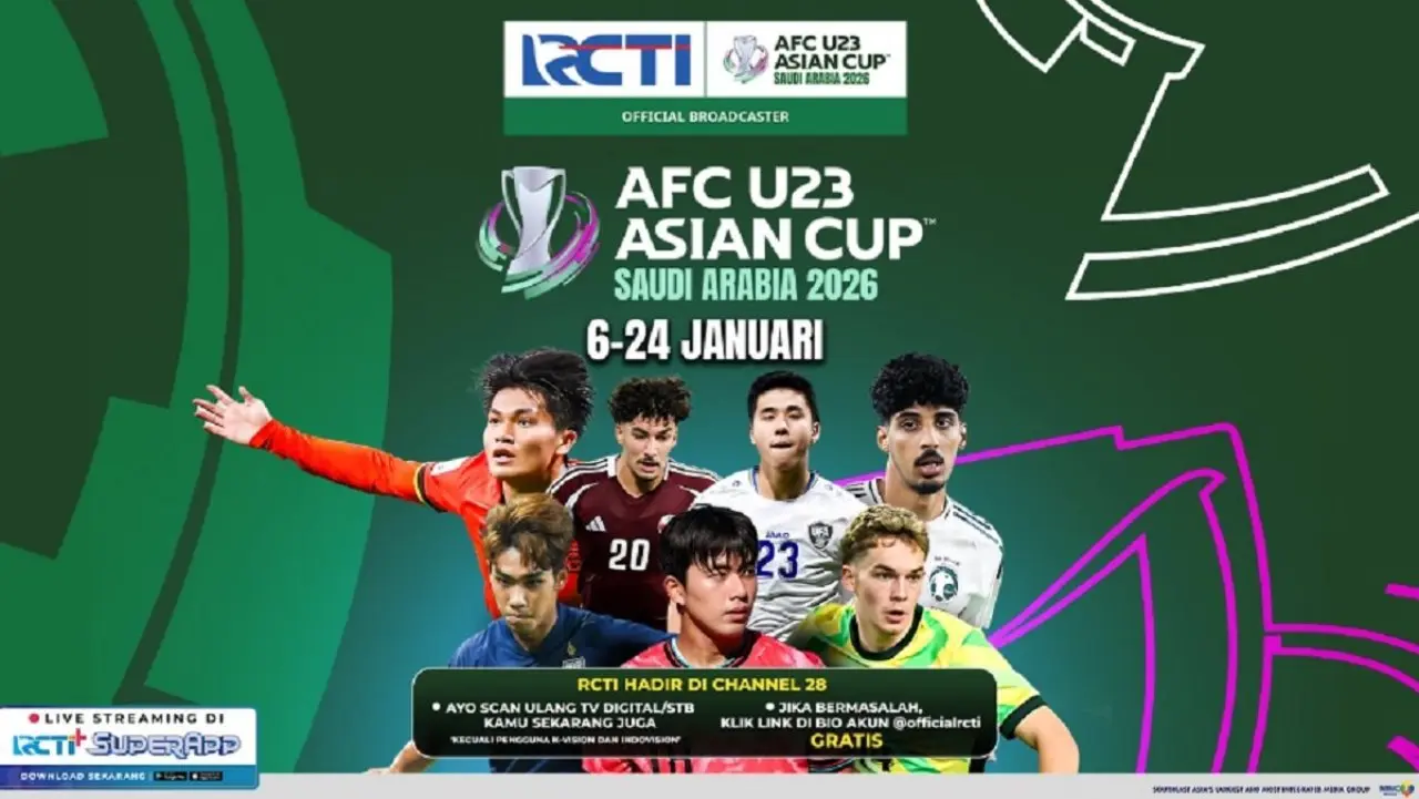 Update Jadwal Lengkap Piala Asia U23 2026 dan Siaran Langsung RCTI