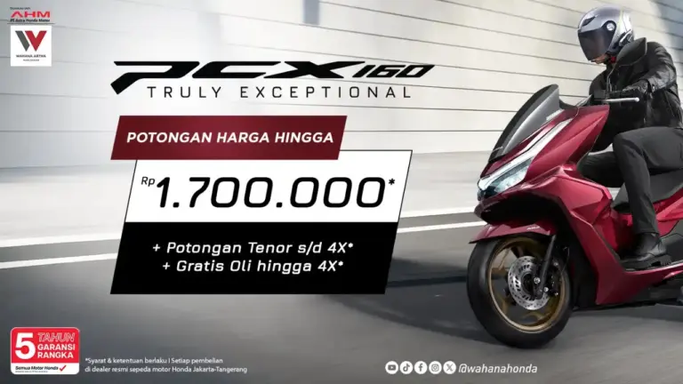 Wahana Honda Pangkas Harga PCX 160 dan Vario 160 hingga Rp 2,2 Juta dalam Promo Awal Tahun 2026