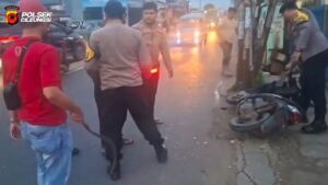 PHL Polres Bogor Dikeroyok Begal, Pelaku Kabur Tabrak Tiang Listrik