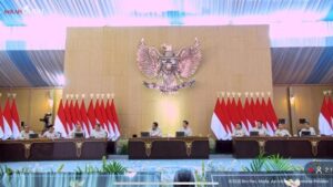 Prabowo Subianto Uji Kekuatan Koalisi: “Di Sini Koalisi Kita Kuat Kan? Ketua Partai Ada Semua Ya?”