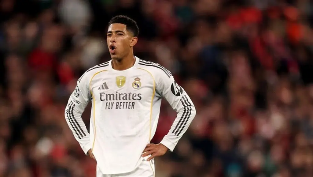 Jude Bellingham Memprediksi Laga Sulit Melawan Atletico Madrid. (foto: Getty Images/carl Recine)