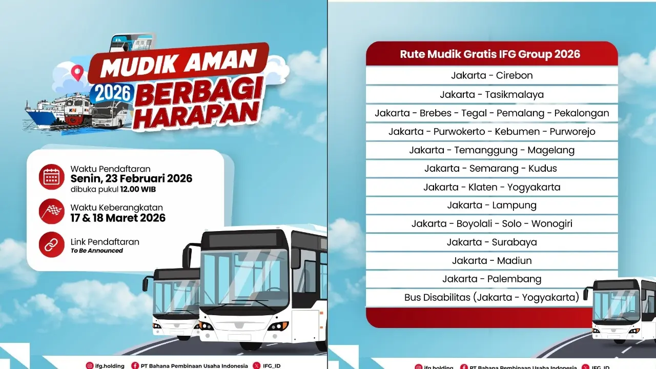 Askrindo Buka Pendaftaran Mudik Gratis 2026 Cek Rute Dan Cara Daftarnya