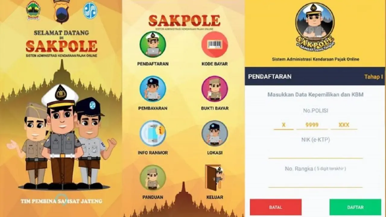 Cara Cek Pajak Kendaraan Jawa Tengah Secara Online Pakai Aplikasi New Sakpole