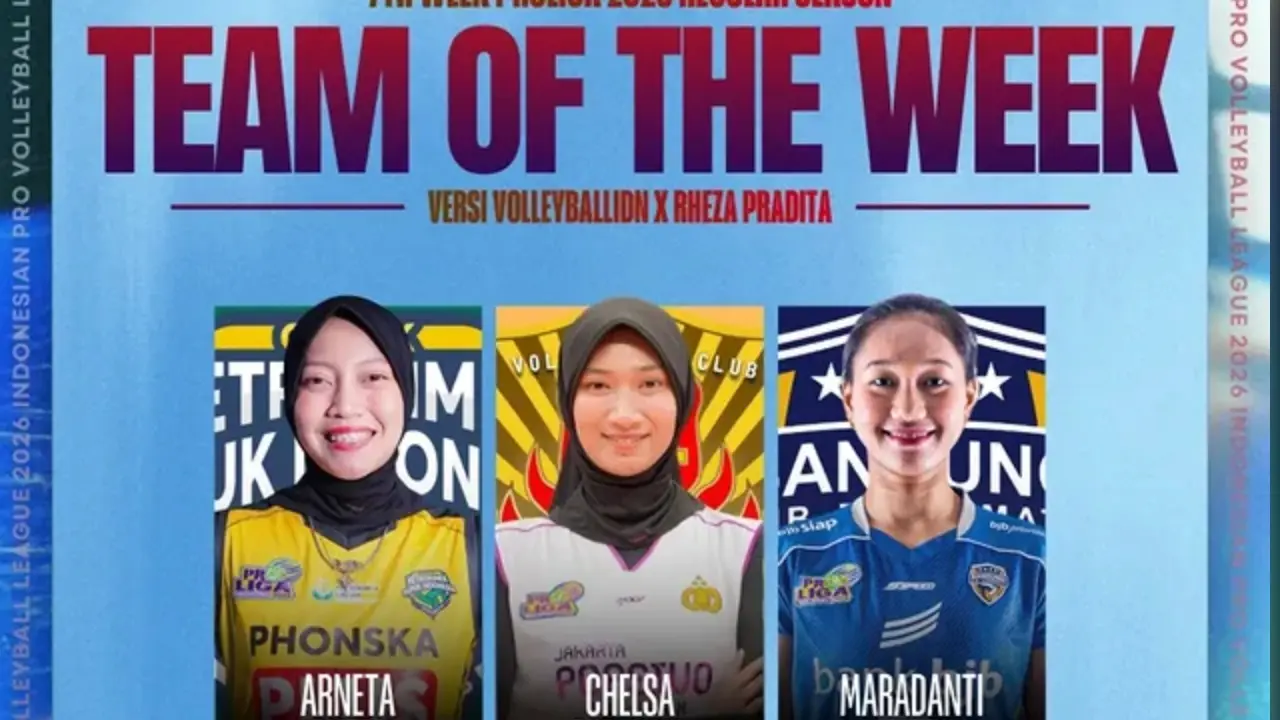 Daftar Pemain Tim Terbaik Proliga Putri 2026 Pekan Ke 7