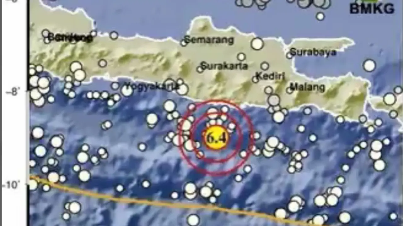 Gempa Terkini M 6 4 Guncang Pacitan Jumat Dini Hari Berikut Daftar Kota Yang Terdampak