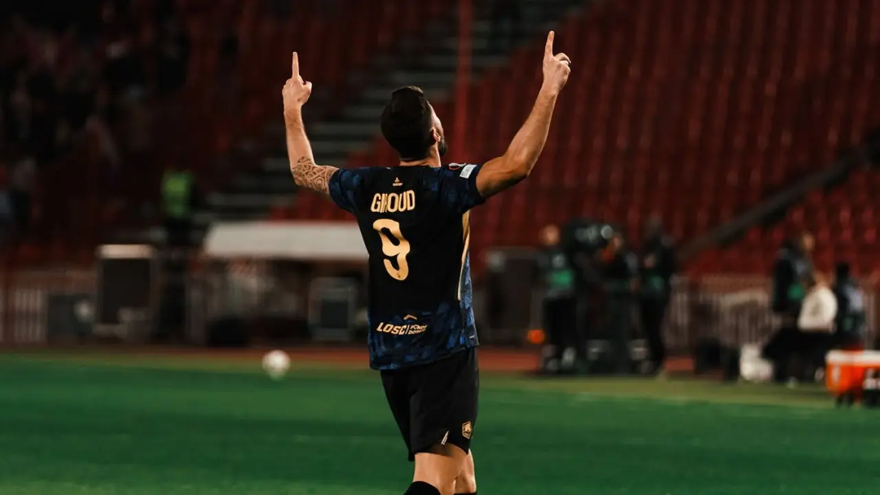 Hasil Sementara Crvena Zvezda Vs Lille 0 1 Gol Olivier Giroud Bawa Les Dogues Unggul Cepat