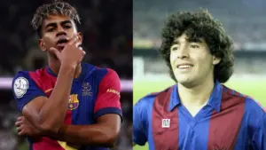 Lamine Yamal Samai Rekor Gol Diego Maradona di Barcelona