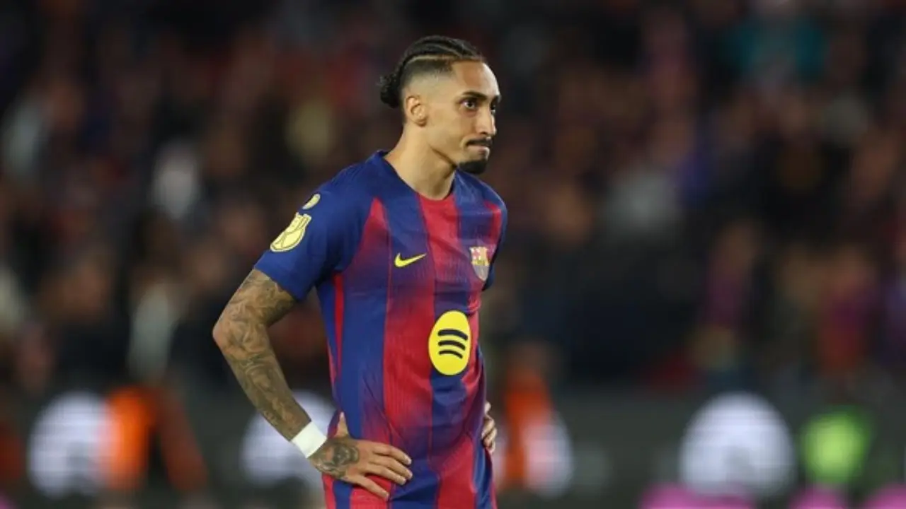 Kabar Buruk Barcelona Raphinha Dipastikan Absen 4 Hingga 5 Minggu Karena Cedera Otot
