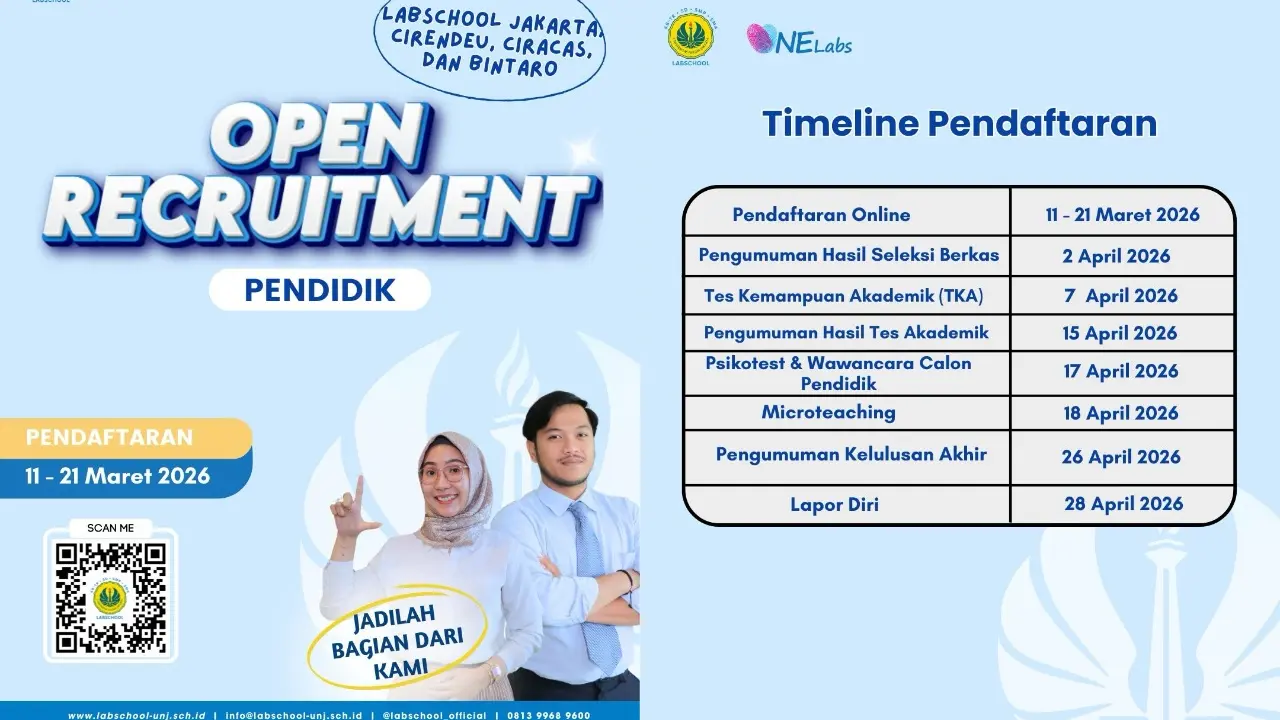 Labschool Unj Buka Lowongan Guru Besar Besaran Cek Syarat Ipk Dan Skor Toefl Terbaru