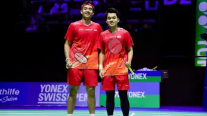 Misi Leo/Bagas Hentikan Dominasi Penakluk Raksasa di Babak Kedua Swiss Open 2026