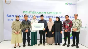 BPJS Ketenagakerjaan Serahkan Santunan Untuk Ahli Waris Staf DPR Korban Kecelakaan