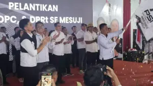 Kaesang Saksikan Pelantikan Pengurus PSI Mesuji, Targetkan Satu Kursi Per Dapil