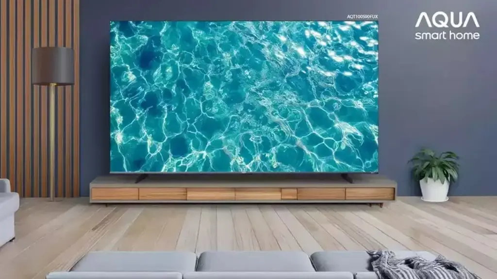 Aqua Elektronik Pastikan Kualitas Gambar Optimal dengan AI pada TV 100 Inci